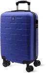 AMICHI &ndash; Handgep&auml;ck Koffer 55x40x20 cm | Leichter Kabinentrolley Hartschale mit 4