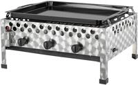 tepro Gasgrill Wurstbr&auml;ter mit Grillpfanne, 3 Edelstahl-Brenner je circa 4 kW,