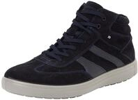blauer Herren-Schn&uuml;rstiefel mit Reisverschluss