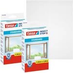 tesa Insect Stop Standard Fliegengitter f&uuml;r Fenster im 2er Pack -...