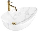 Rea Aufsatzwaschbecken GRETA 65 BIANCO SHINY Waschtisch Handwaschbecken...