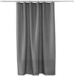 Douceur d'Int&eacute;rieur Yaline Duschvorhang mit Haken (180 x 200 cm), Anthrazit,