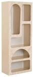 Minimalistisches & funktionales B&uuml;cherregal, Travertin-Marmor, Sandstone, 150...