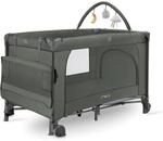 Momi Kinder- und Baby-Reisebett-Set BELOVE Plus 2-in-1, faltbar, 2 Schlafebenen...