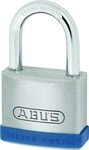 ABUS Vorh&auml;ngeschloss Silver Rock 5/50 aus massivem Zink - mit Silikon Schutzrahmen -