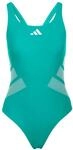 adidas Damen Logo C-Back Swimsuit Swimwear, Equipment Green/White, 38