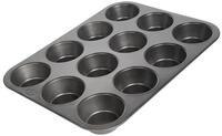 wenco Muffinform 12er &ndash; antihaft Backblech / Sp&uuml;lmaschinengeeignet / Karbonstahl