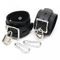 Erotic Fashion ra7980 Handfesseln mit Vorh&auml;ngeschloss, schwarz Leder...