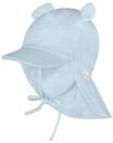 Sterntaler Schirmm&uuml;tze Nackenschutz mit Ohren &ndash; Bio-Baumwoll-Musselin M&uuml;tze mit