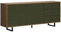 trendteam smart living - Sentra - Sideboard - Dunkelgr&uuml;n/Eiche - Kommode mit 2