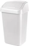 Orthex Schwingdeckel-M&uuml;lleimer 25 L | Weiss | Haushalt, Bad, W&auml;sche,...