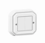 LEGRAND, Plexo New Feuchtraum-Connected-Smart-Home-Doppelschalter, Wandsender,