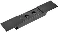 GTV - M&ouml;belsteckdose PRESTINO, Mehrfachsteckdosen, 2x Schuko Steckdose, 1x USB A, 1x