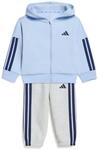 adidas Unisex Baby Essentials Jogger Track_Suit, glow blue/dark blue, 18-24 Months