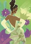 Komar Wandbild- Disney Princess Tiana in Green - Gr&ouml;&szlig;e 50 x 70 cm - Poster,
