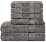 Komfortec 6er Handtuch Set aus 100% Baumwolle, 2er Badet&uuml;cher 70x140 cm und 4er