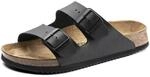 Birkenstock Sandale Arizona, Superlauf, Birko-Flor, schwarz, schmal, Gr&ouml;&szlig;e 35