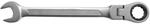 SW-Stahl 03530L-22 Gabelringratschenschl&uuml;ssel 22 mm I Ringschl&uuml;ssel mit Gelenk I 72