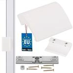 KOTARBAU Balkont&uuml;rschnapper Balkont&uuml;rgriff Aluminium Weiss Terrassent&uuml;rgriff