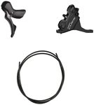 Shimano CUES ST-U6030+BR-U6030 2-Fach Scheibenbremse, Black, One Size