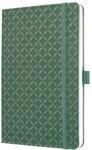 Sigel JN141 Notizbuch A5 liniert gr&uuml;n, Tagebuch Jolie, Hardcover, Gummiband,