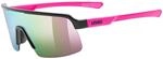 Uvex dyrt jr. Kindersportbrille, black-pink matt/mirror pink, one size