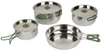 Bo-Camp Urban Outdoor 2100800 Koch Set 4teilig Camping K&uuml;che Topf Pfanne Geschirr
