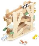Janod - Holzrutsche mit 3 Ebenen - Lauframpe mit 4 Autos inklusive -...