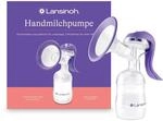 Lansinoh Handmilchpumpe - leichte und leise Milchpumpe f&uuml;r unterwegs - mit