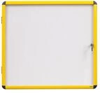 Bi-Office Schaukasten Ultrabrite - 12 x A4 - magnetisch, mit gelber Alurahmen