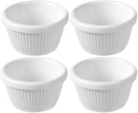 HENDI Auflauff&ouml;rmchen, 4 St&uuml;ck, geriffelt, f&uuml;r Souffle, Creme Brulee,...