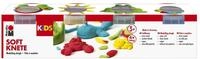 Marabu 0312000000003 - KiDS Soft Knete, 4 x 140 g Kinderknete in Gelb, Rot, Gr&uuml;n,