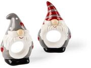 Excelsa Gnomo Christmas Serviettenhalter, Keramik, 6 St&uuml;ck