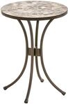 Dehner Blumenhocker Grazia, &Oslash; 41 cm, H&ouml;he 54 cm, Metall/Stein, mosaikoptik,