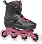 Rollerblade Lightning 90 W, Inline-Skates f&uuml;r Damen, Urban Inliner, Schwarz/Sangria,
