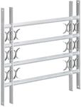 Relaxdays Fenstergitter Einbruchschutz, ausziehbar, f&uuml;r au&szlig;en, Stahl, 600 x