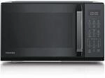 TOSHIBA Mikrowelle in Spiegel-Schwarz, 23 Liter, 800 W, Digitale Solo-Mikrowelle mit