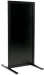 Securit Tafel, Schwarz, mit St&auml;nder, 117 x 56 x 60 cm