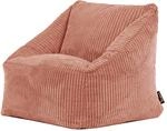 Icon Natalia Sitzsack Kinder, Rosa, Flauschiger Cord Stoff, Sitzsack Cord mit