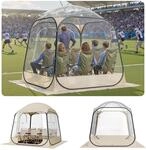 VEVOR Transparentes Zelt, 183x183x195 cm, Pop-up-Zelt f&uuml;r 5&ndash;6 Personen, Sportzelt