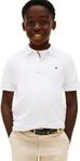 Tommy Hilfiger Jungen S/S Polos, Wei&szlig; (Wei&szlig;), 7 Jahre