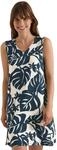 Cecil Damen Knielanges Jerseykleid mit V-Neckund Print