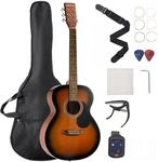 VEVOR Dreadnought Akustik Gitarre, 1016 mm, Akustische Gitarre Set mit Gigbag,