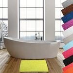 MSV &ndash; Mikrofaser-Badematte &bdquo;Pebble &ndash; Saugf&auml;hig und rutschfest &ndash; 50 x...