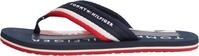 Tommy Hilfiger Herren Flip Flops Patch Beach Sandal mit Logo, Blau (Desert...