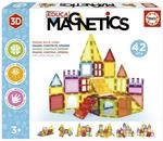 Educa - Magnetic | Magnetische Bausteine Kinder 42 Teile | 3D-Magnetbaukasten mit