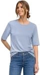 Basic T-Shirt mit Rundhals in Unifarbe