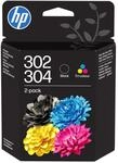 HP 302/304 Schwarz/Farbe, Original Druckerpatronen 2er-Pack