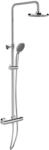 WENKO Duschsystem Young Eco, Mit Thermostat-Armatur & 2 Watersaving Regulatoren,