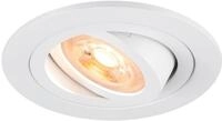SLV NEW TRIA 75, Deckeneinbauleuchte, rund, max. 10W GU10, wei&szlig;